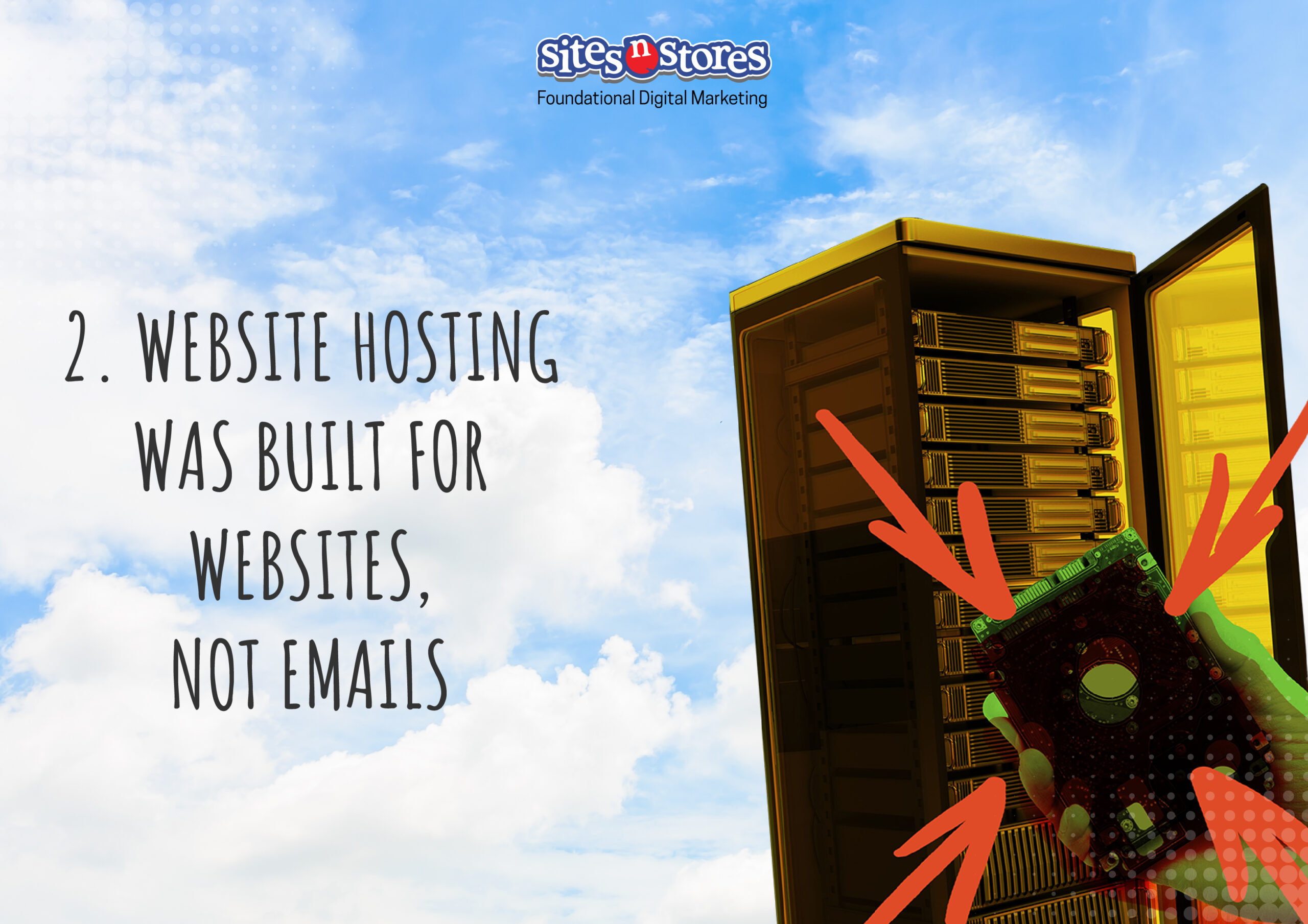 2. Website Hosting was Built for Websites, Not Emails