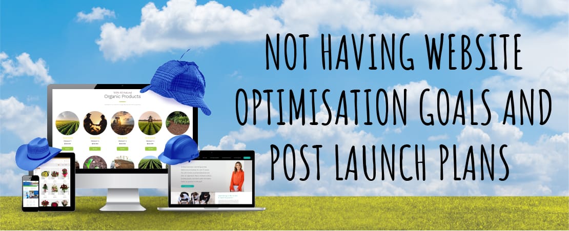 Not Having Website Optimisation Goals and Post Launch Plans