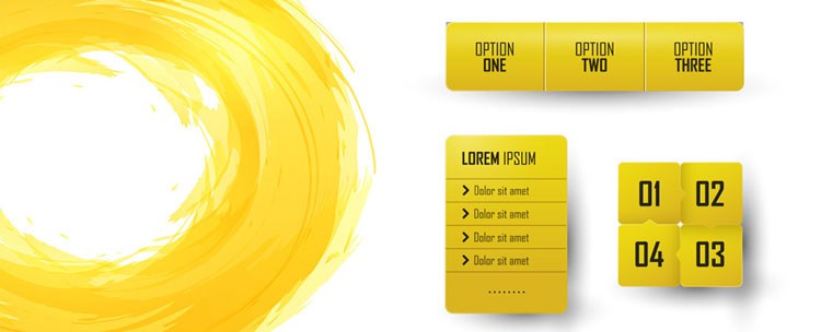 colours to use on your website: yellow