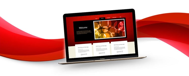 colours to use on your website: red