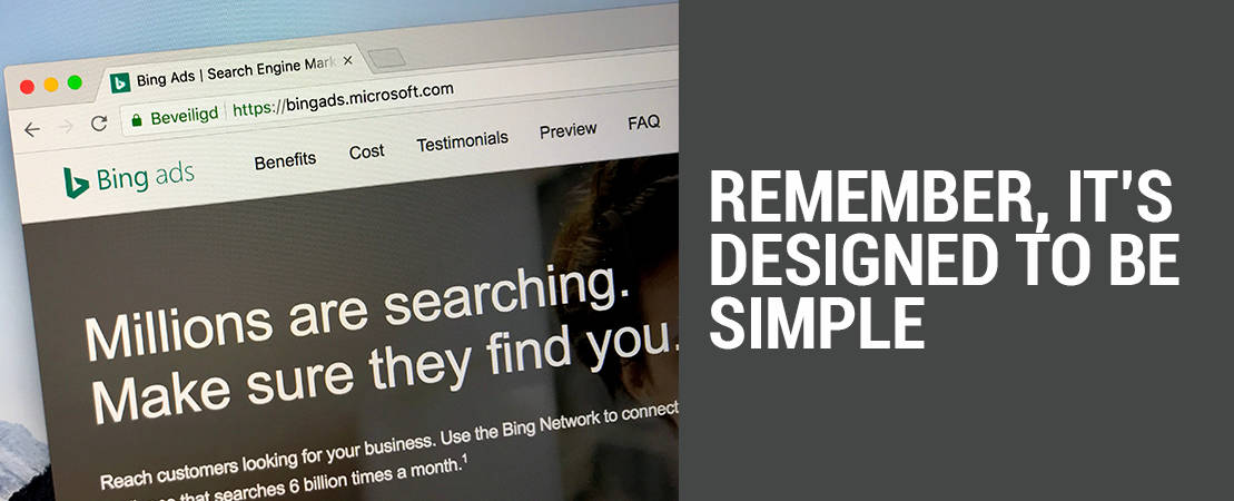 Remember, it’s designed to be simple