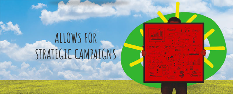 Allows for Strategic Campaigns